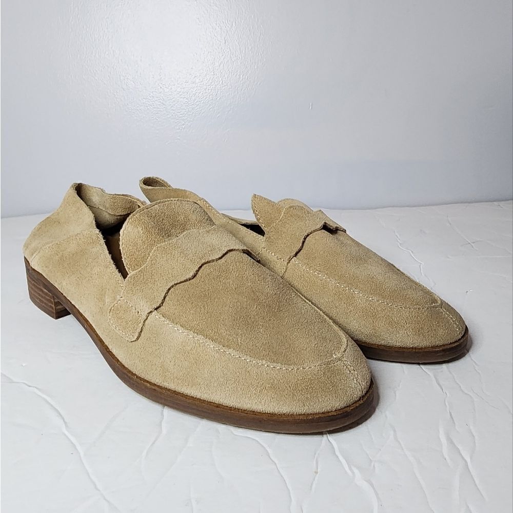 Lucky Brand 7.5 Tan Leather Loafers LK CALLISTER